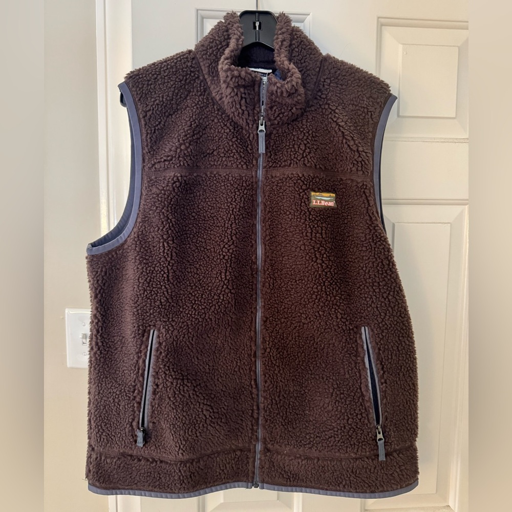 LL Bean Men’s Mountain Pile Vest NWT